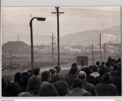 Photographie d'une manifestation en Irlande du nord-février 1972 "Bloody Sunday"
