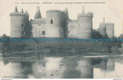 R004846 Environs de Vannes. Sarzeau. Les Ruines Feodales du Chateau de Sucinio