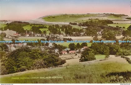 R006438 Findon Showing Cissbury Ring near Worthing A W W Brighton and Worthing R