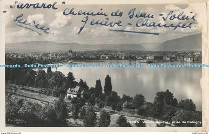 R011617 Vue de Geneva prise de Cologny Georges Jaeger 1930