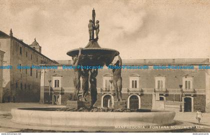 R013145 Manfredonia. Fontana Monumentale. Cesare Capello