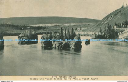 R016091 Five Finger Rapids Alaska and Yukon Scenes White Pass and Yukon Route
