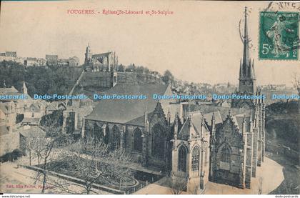 R035722 Fougeres Eglises St Leonard et St Sulpice