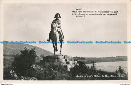 R052801 Laffrey. Statue de Napoleon et Lac. RP