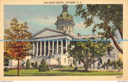 R058994 State Capitol Columbia S C Asheville Post Card