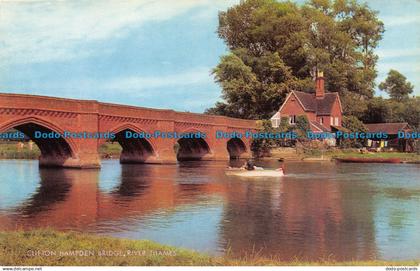 R066365 Clifton Hampden Bridge. River Thames. Salmon