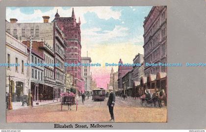 R245890 Melbourne Elizabeth Street Postcard