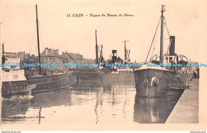 R254068 13 Caen Depart du Bateau du Havre Livet Caen