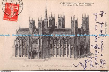 R389511 Eglise Royale De Saint Jean D Angely Edition Brodeau 1910