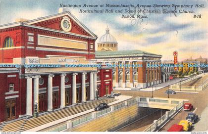 R411228 Huntington Avenue at Massachusetts Avenue Showing Symphony Hall Horticul