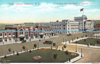 R424010 Union Station Vancouver B C Canadian National Railway Station Coast Publ