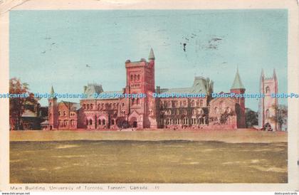 R424044 Canada Toronto Man Building University of Toronto Photogelatine Engravin