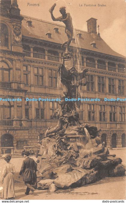 R445681 Anvers La Fontaine Brabo Nels Bruxelles Series Anvers No 134