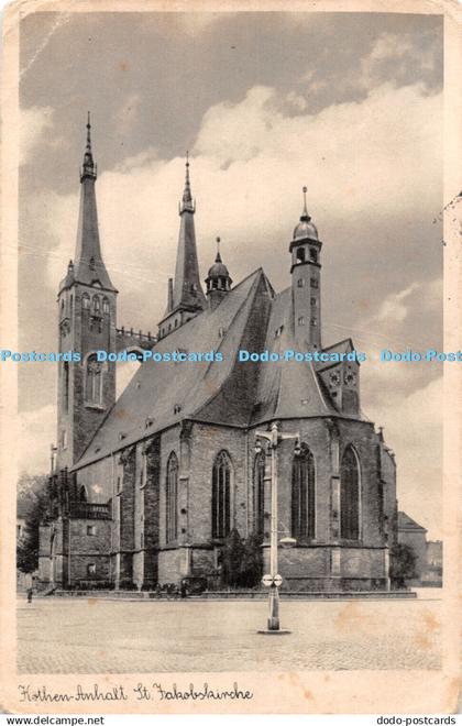 R466571 Kothen Anhalt St Jakobskirche Postcard
