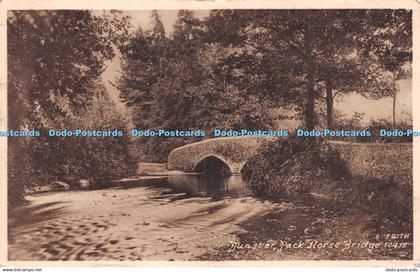 R504685 Dunster Pack Horse Bridge F Frith 1952