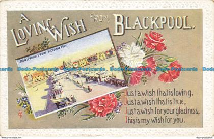 R647654 A Loving Wish From Blackpool. Blackpool From Victoria Pier. Advance Seri