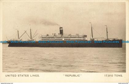 R652239 United States Lines. Republic. Waterlow