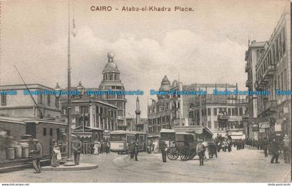 R676724 Cairo. Ataba el Khadra Place. The Cairo Postcard Trust. Serie. 597