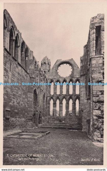 R691423 Cathedral of Moray. Elgin. Quire and Presbytery. Ministry of Works. RP