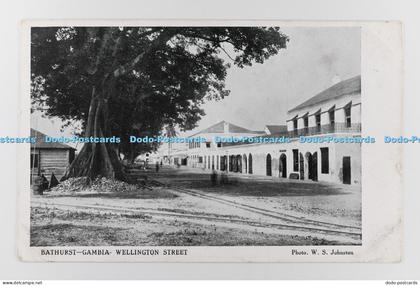 R707461 Bathurst. Gambia. Wellington Street. W. S. Johnston. 1908