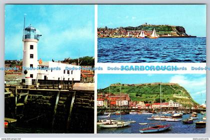 R738961 Scarborough Lighthouse Yachting Outer Harbour E T W Dennis Scarborough P