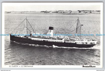 R763688 S S Suecia S S Britannia Swedish Lloyd Gothenburg London