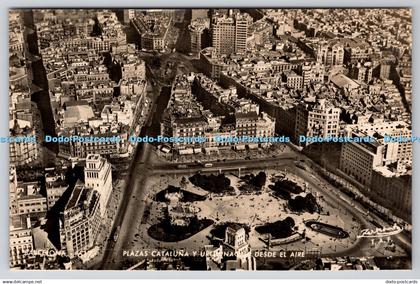 R764666 Barcelona Plazas Cataluna Desde el Aire A Zerkowitz