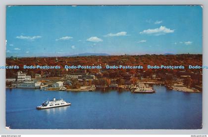 R785171 M V Adirondack Most Beautiful Ferry Crossing in North America Aerial Vie