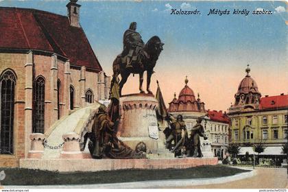 ro394 matyas kiraly szobra  kolozsvar romania  cluj romania