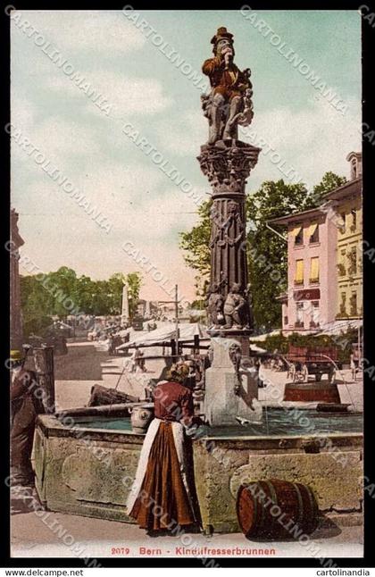 Swiss Svizzera Berna Bern Kindlifresserbrunnen cartolina ZG9707