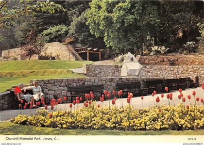 uk50565 churchill memorial park  jersey uk