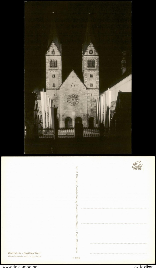 Werl (Westfalen) Wallfahrts-Basilika Werl Westfassade mit Vorplatz 1960