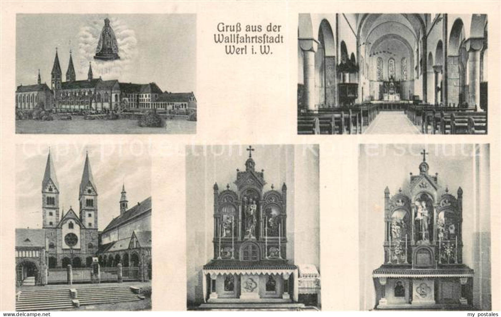 Werl Westfalen Wallfahrtskirche Inneres Altar Treppenaufgang