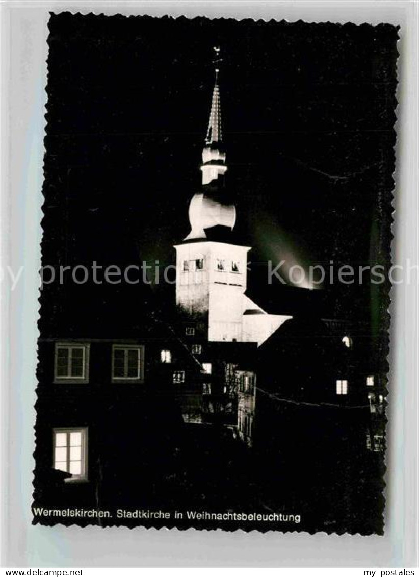 Wermelskirchen Stadtkirche Weihnachtsbeleuchtung