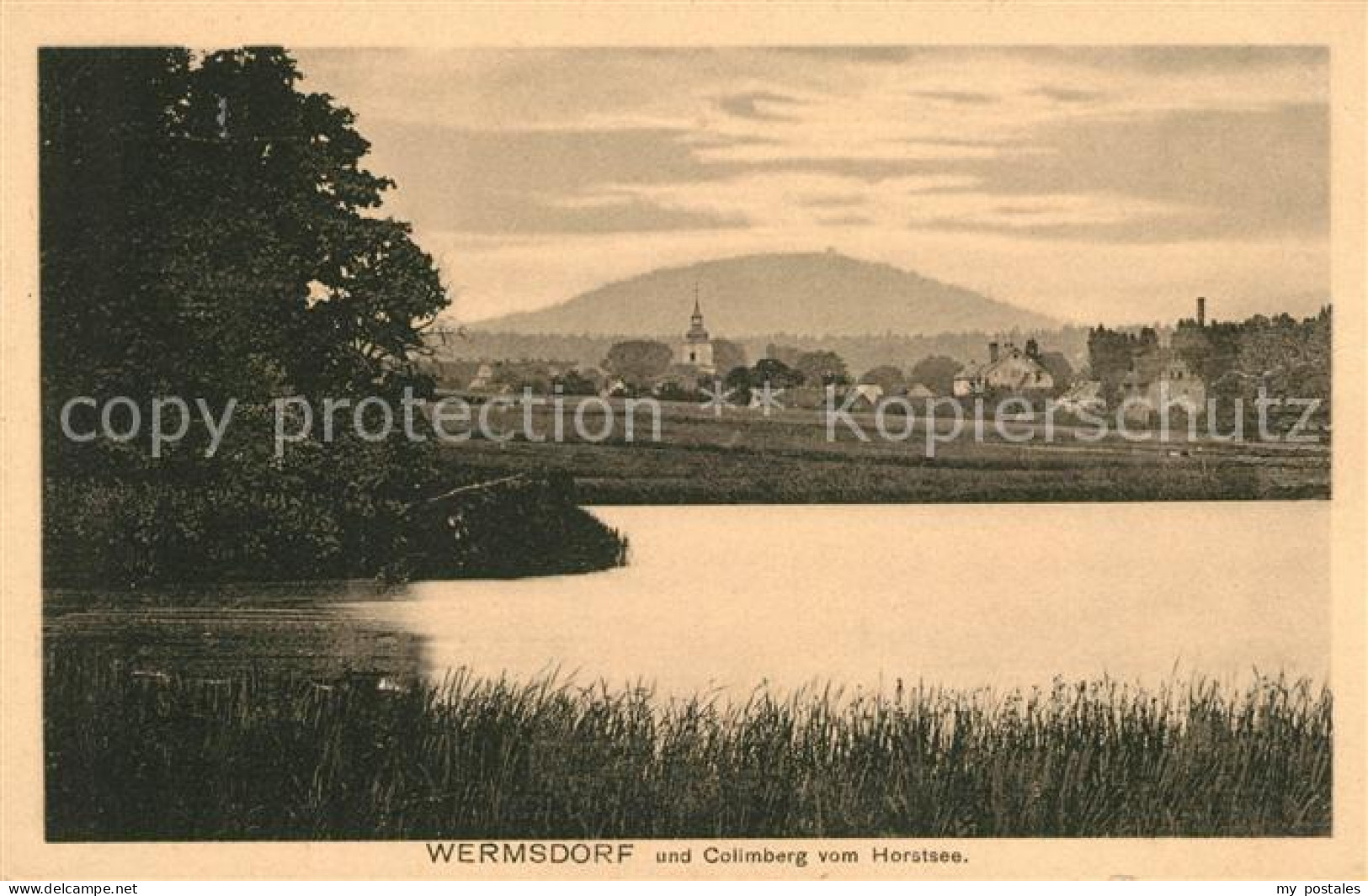 Wermsdorf mit Colimberg von Horstsee
