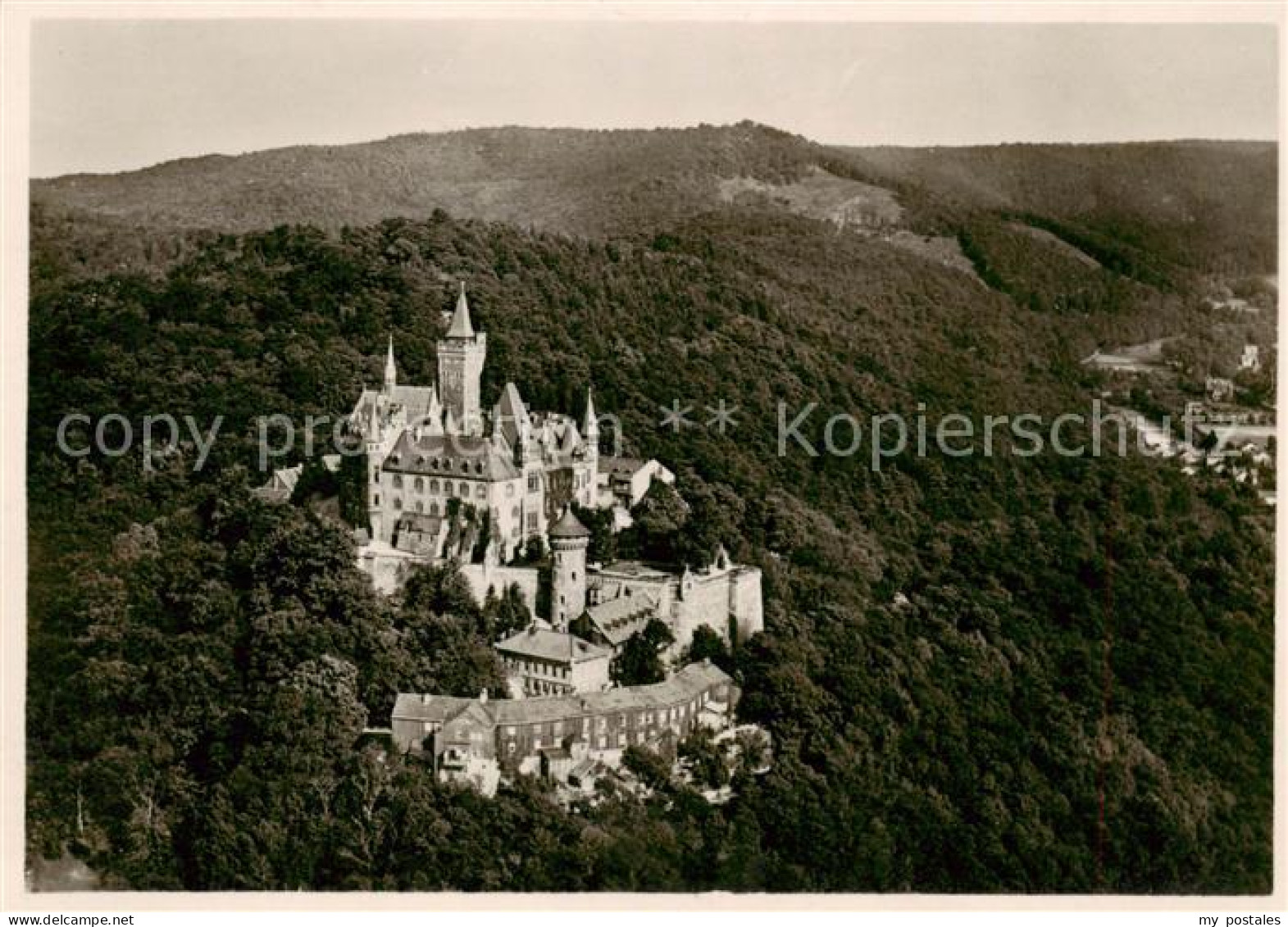 Wernigerode Harz Schloss Wernigerode Fliegeraufnahme