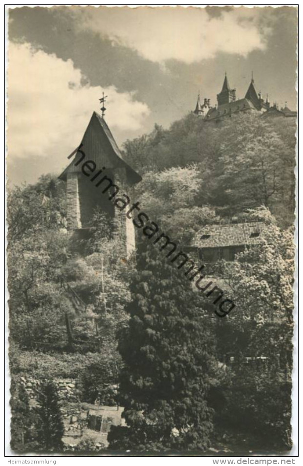 Wernigerode - Schlossblick - Foto-AK - Verlag HO-Foto Wernigerode gel. 1960