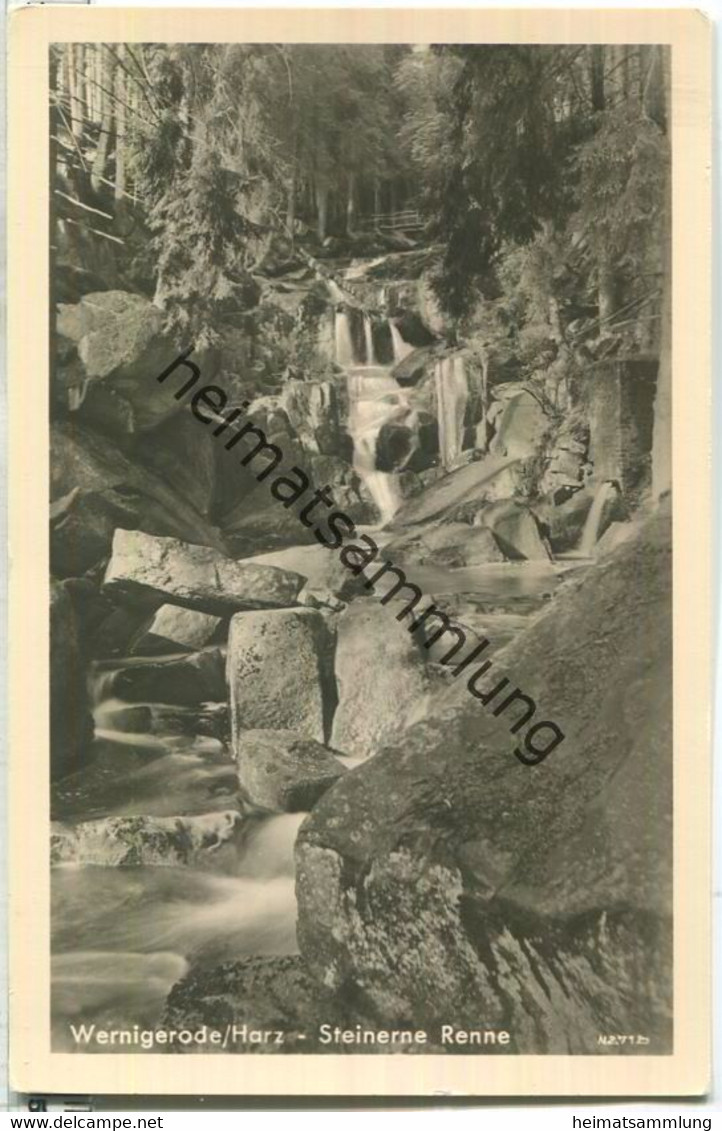 Wernigerode - Steinerne Renne - Verlag E. Riehn Wernigerode 50er Jahre