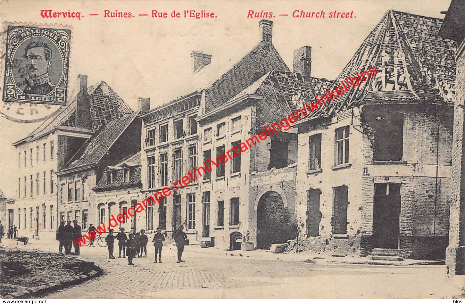 Wervicq - Ruines - Rue de l'Eglise - Wervik