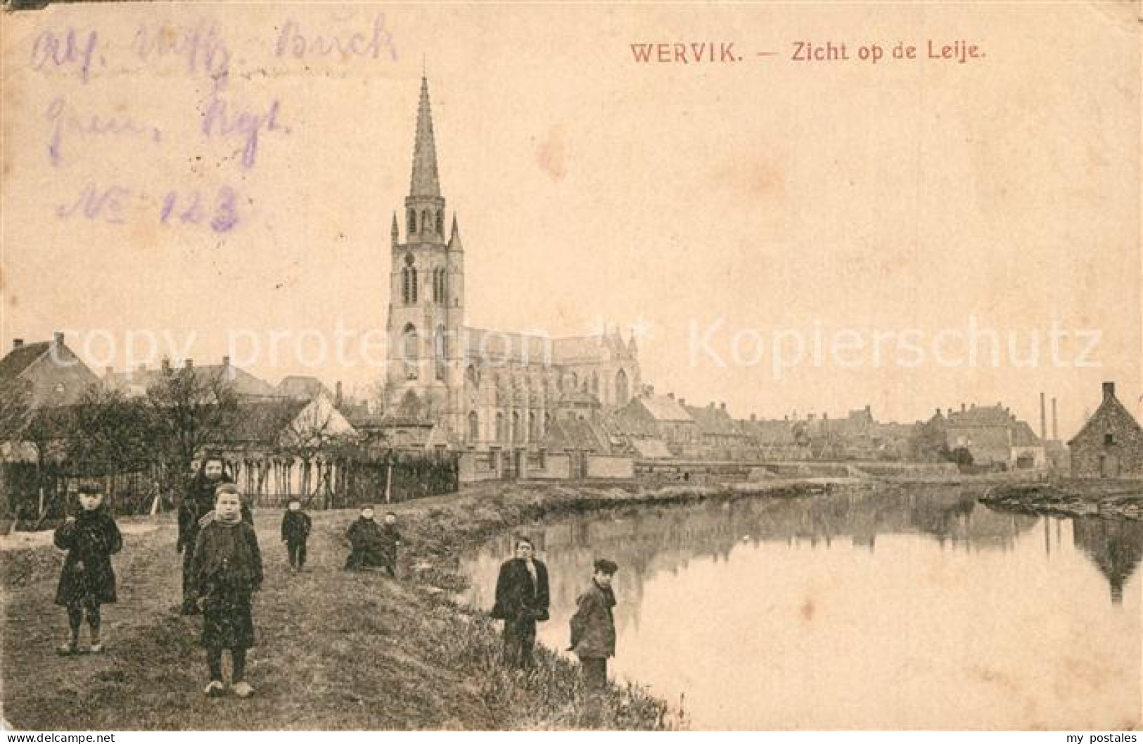 Wervik Zicht op de Leije