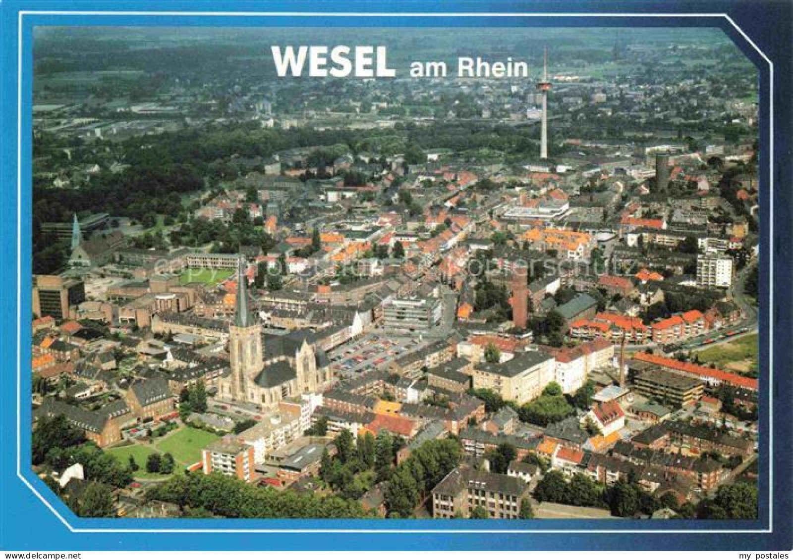 WESEL  Rhein Fliegeraufnahme