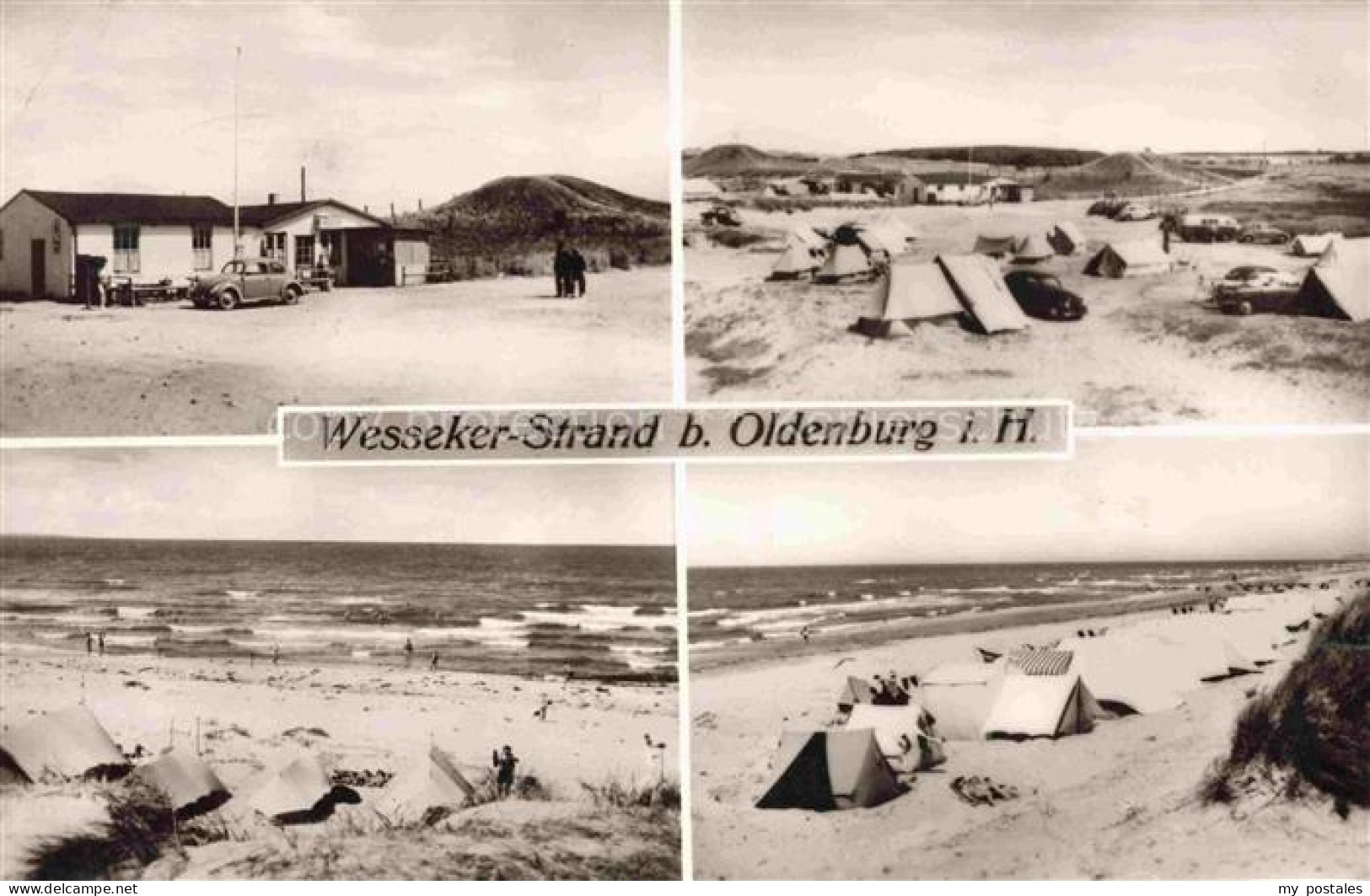 Wesseker-Strand Oldenburg Holstein Strandhalle Strandpartien