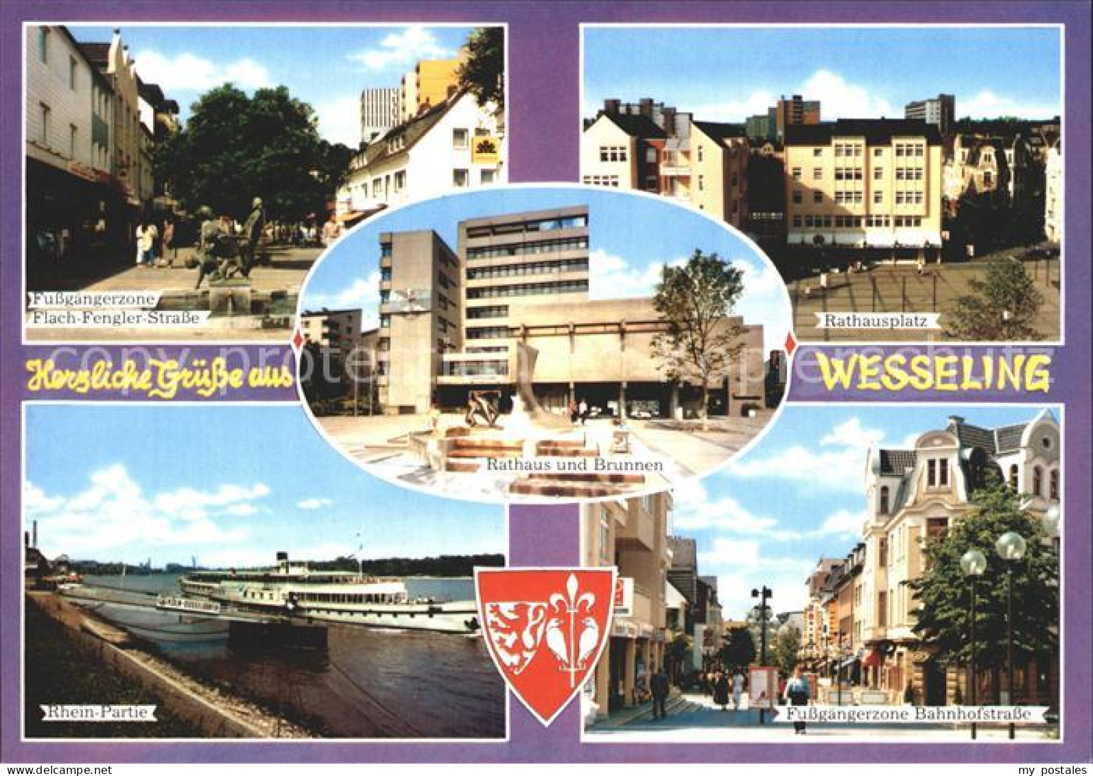 Wesseling Hans Fengler Strasse Rathausplatz Rheinpartie