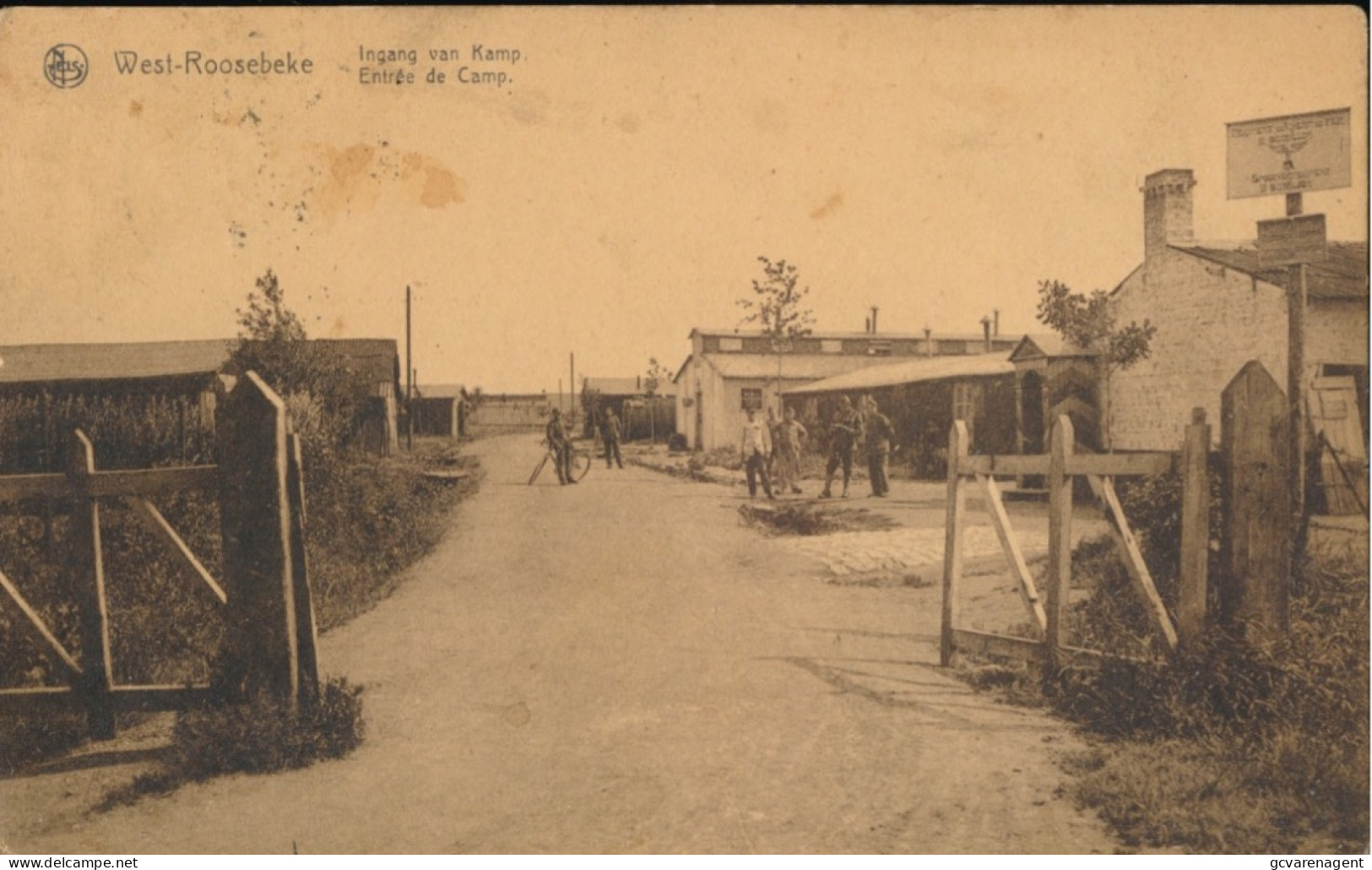 WEST ROOSBEKE  INGANG VAN KAMP