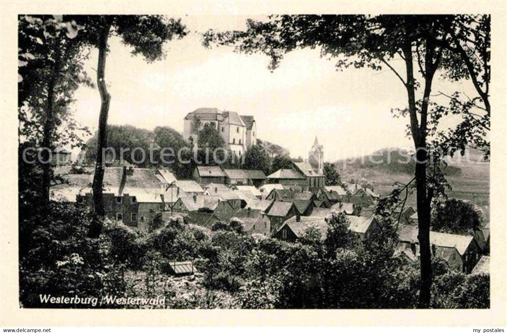 Westerburg Westerwald Ansicht vom Waldrand aus