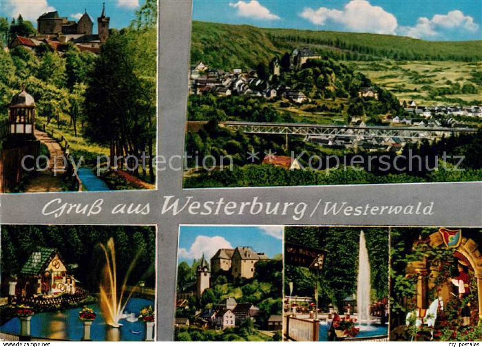 Westerburg Westerwald Panorama Eisenbahnbruecke Tier- und Maerchenpark