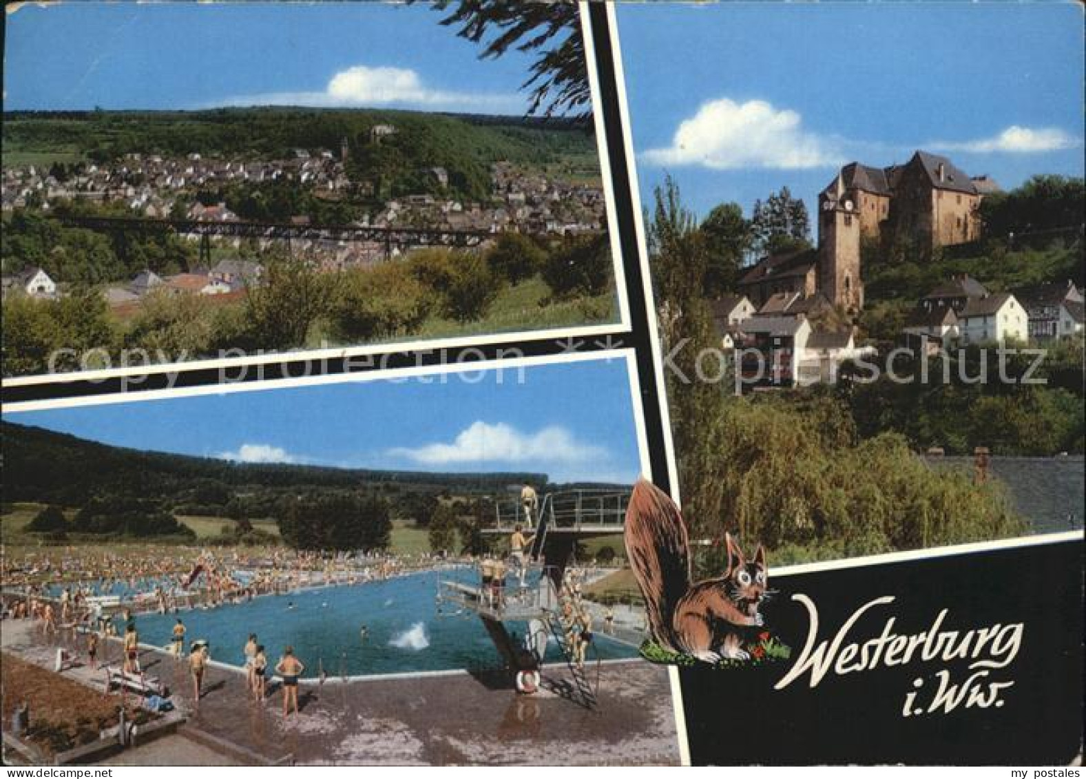 Westerburg Westerwald Panorama Schwimmbad Schloss