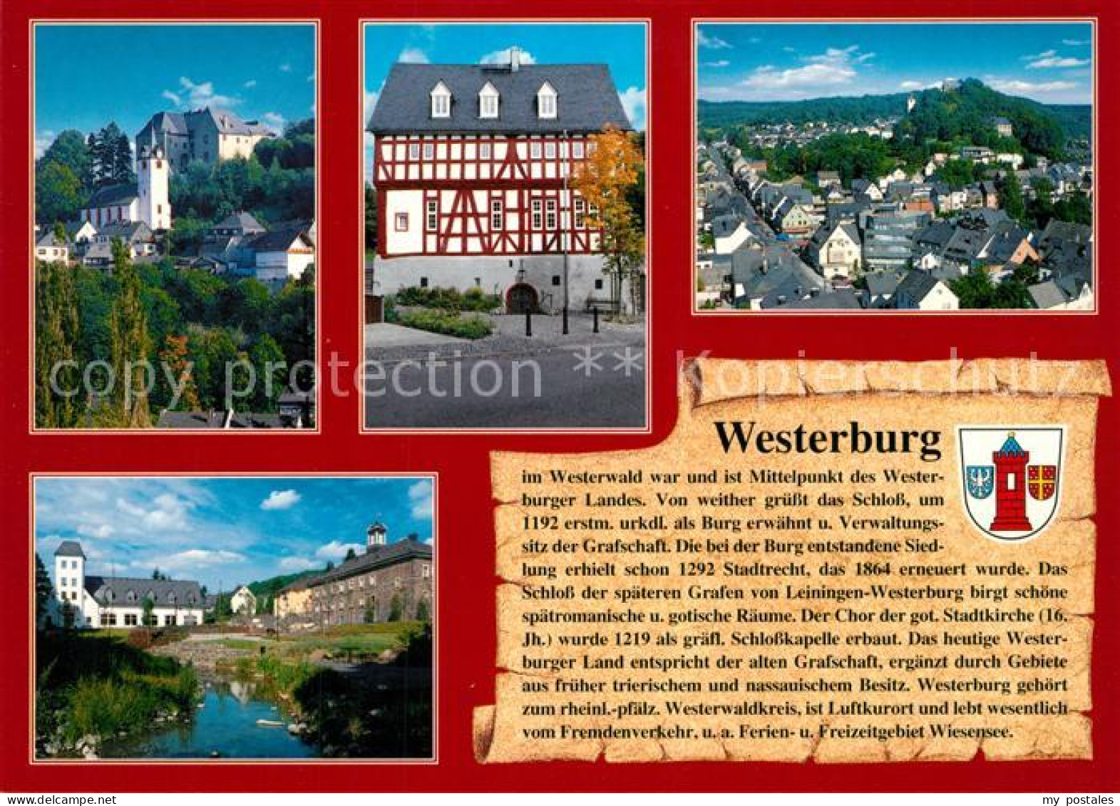 Westerburg Westerwald Schloss Fachwerk Panorama