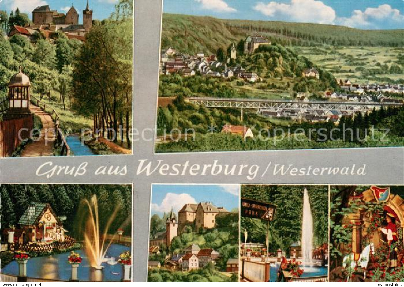 Westerburg Westerwald Stadtpanorama Bruecke Schloss Maerchenpark