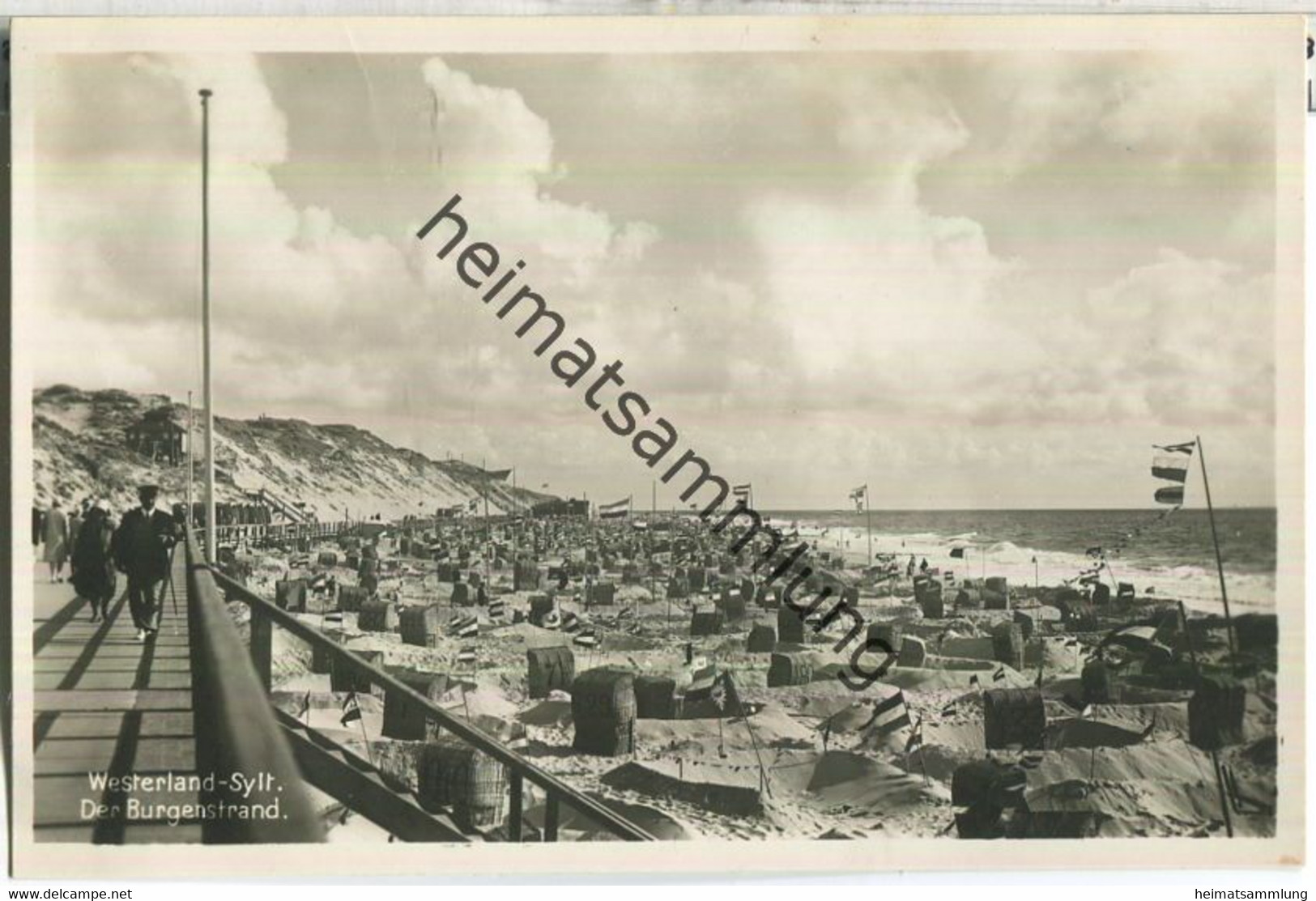 Westerland-Sylt - Burgenstrand - Foto-AK 30er Jahre - Verlag Haus Herold Westerland-Sylt
